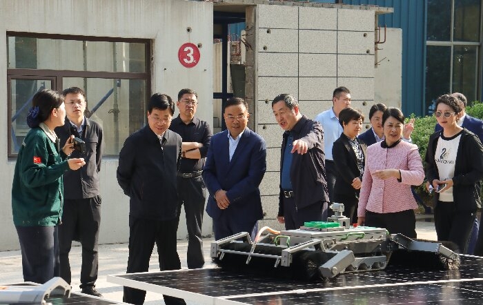 Jiamusi Political Consultative Conference Chairman Gao Zhijun and his delegation visited Tianyi Machinery for research and inspection